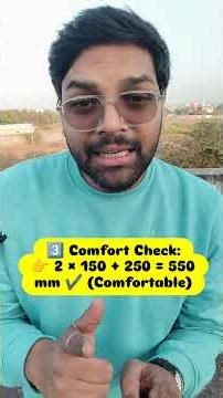 Staircase design Calculation 👌Comfort Formula = 2R + T = 600 mmRight design = lifelong comfort!