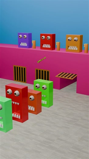 Monster release 🟥😆😅 #alinton3d #satisfying #relaxing #asmr #shorts