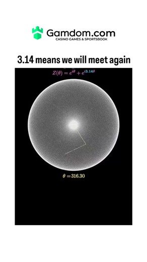 Rare Folio on Instagram: "The post's animation depicts two points on a circle rotating with angles based on 100 × 3.14 radians, forming a closed star-like path that symbolises inevitable reunion, contrasting the infinite, non-repeating nature of true π. Mathematically, using the rational approximation 3.14/π leads to periodic orbits that close exactly after finite steps, unlike irrational π which produces dense fillings of the circle, a concept rooted in ergodic theory and proven by Lambert's 17