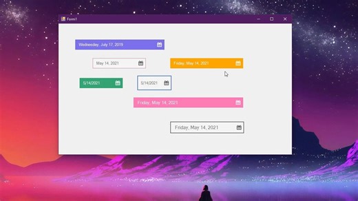 07-自定义日期时间选择器 - WinForm C#