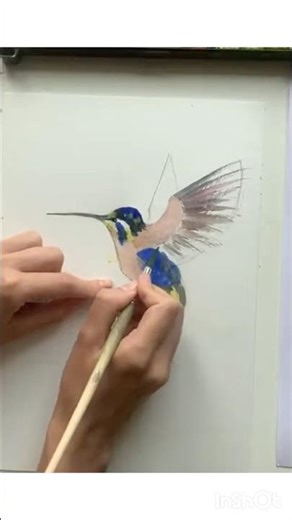 Drawing a hummingbird step by step. Full lesson on the channel #flowers