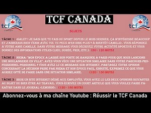 TCF CANADA : Correction (Le bien être au travail) d'une épreuve complète d'Expression Écrite ✍✍