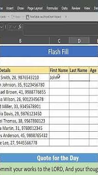 Day 38 ⚡ Flash Fill Magic in Excel | Save Time with Automation | Challenge 365 | #excel #exceltips