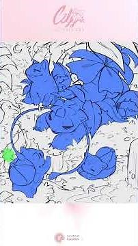 Bulbasaur Evolution Illustration FULL TIMELAPSE