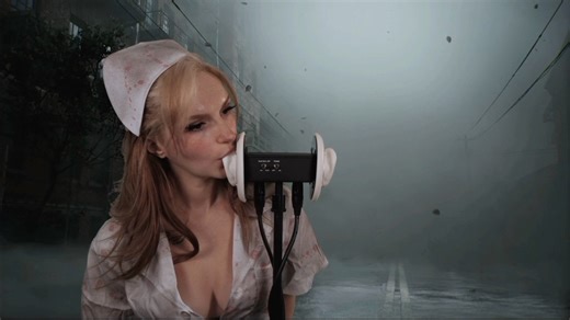 万圣节ASMR福利cosplay｜护士eating your ears