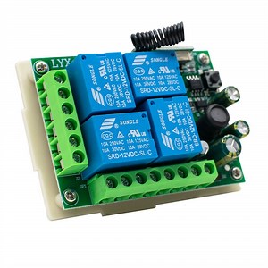 [Hot Item] Garage Gate Door Receiver Relay Module AC 220V Wireless Remote Control Switch Transmitter for Motor Light