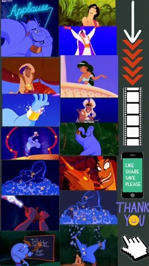 Aladdin: Iconic Genie Scenes Compilation 🧞‍♂️.