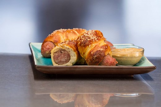90K views · 241 reactions | Pretzel Wrapped Bratwurst Crafted exclusively by the Gordon Food Service Store! #GoFood Find the full recipe at: gfsstore.com/gofood | Gordon Food Service Store | Facebook