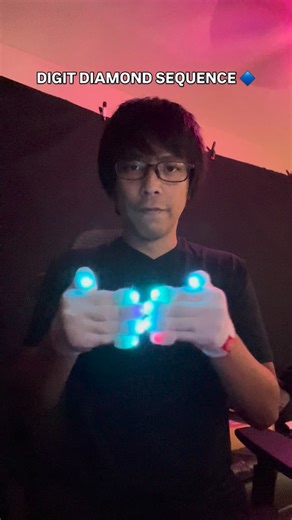 I love digits and I love diamonds ☀️Buy the Helios microlight and use code “ALOHANATION” for 10% off at @glow_leds 📚DM for gloving classes! All skills welcomed! 🦾Also check out my Patreon, for deeper educational content! | Kevin Puppety Cablay
