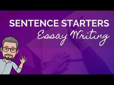 ESL - Writing/ Sentence Starters