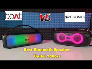 Boat Stone 580 VS Zebronics Music Bomb X Pro Bluetooth Speaker Detail Comparison In Hindi