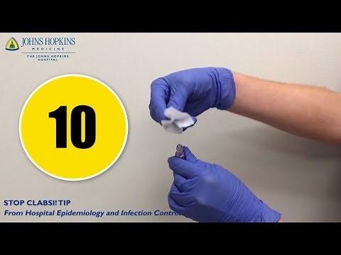 STOP CLABSI! Tip | Scrub the Hub