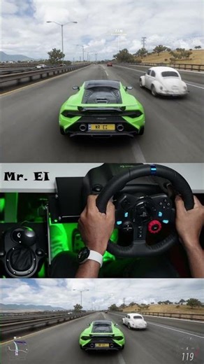 Speed Test on the new manual shifter Lamborghini with Logitech G29 steering wheel and G shifter *