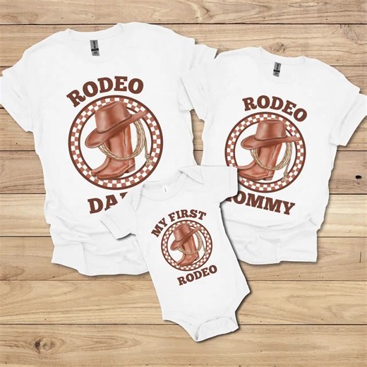 My First Rodeo Birthday Shirt Matching Family Birthday Shirts 1st Rodeo Birthday Mama Daddy Rodeo Shirt Western Farm Theme Cowboy Cowgirl - Etsy