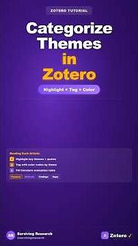 This Zotero Trick Saved My Literature Review #phdlife #academicwriting
