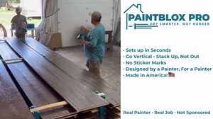 PaintBlox Pro 24 Paint Drying Rack for Trim & Siding – Cabinet Door Drying Rack – Stackable Rack – No Tools or Fasteners Required – Made in USA