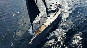 Baltic 67PC-03 'Freedom' cruising in the bay of Palma. Freedom is a fast, easy to handle long distance cruising yacht able to sail well in light to medium airs downwind conditions and maintain high daily mileage averages without recourse to the engine. Judel / Vrolijk & Co Design Unlimited | Baltic Yachts