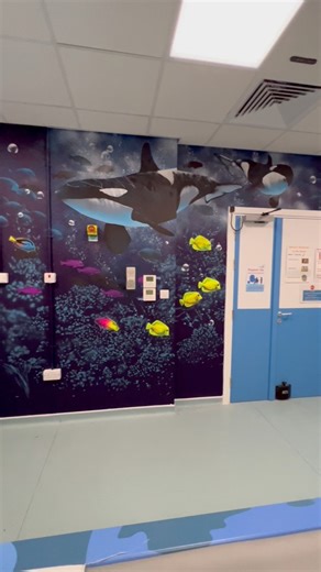32K views · 1.1K reactions | Ocean Mural Hospital Room #painting #mural #oceanart | Mr Murals | Facebook