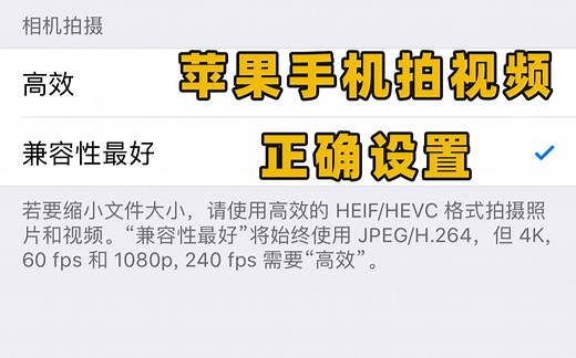 90%的人用iphone拍视频，后期剪辑会出错 | 苹果手机拍VLOG正确设置方法 | 谜之H265编码