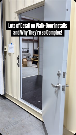 2.1K views · 82 reactions | Lots of Detail on Walk-Door Installs and Why They’re so Complex! #shippingcontainer | Simple Shipping Containers | Facebook