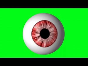 Eyeball Rotate On Green Screen | Ghost Colorful Cool Eyes | Free Stock Video Footage | Buy Backdrop