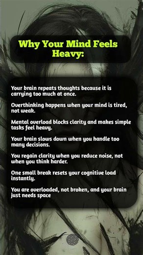Psychology Says You’re Not Overthinking You’re Overloaded #psychologyfacts #brainhacks #overthinking