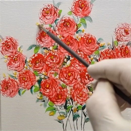 Acrylic Artwork Using Bubble Poly Step-by-Step #Artwork #abstractart #paintings #colors | Zil Acrylic Painting