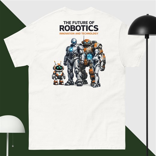 Future of Robotics T-shirt | Innovation Technology Robots Design | Futuristic AI Art - Etsy