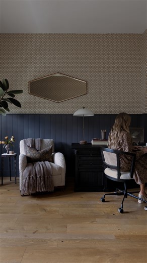 Audrey Scheck | Interior Designer | Part two of our personal home projects for 2026! This year, our home office is getting a little refresh. We’re going to paint the ceiling,... | Instagram
