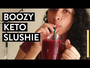 🥤 SUGAR-FREE BOOZY SLUSHIES 🍋 Lemon, Berry & Vodka (or Gin) Slushy Recipe (easy, vegan, low-carb) 🧊