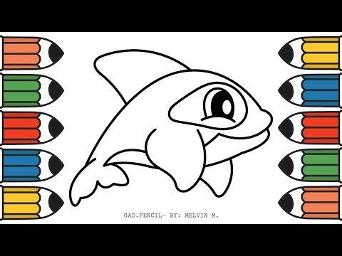 How to Draw a Cute Orca | Simple Drawing Ideas | how to draw for kids | Art for Kids