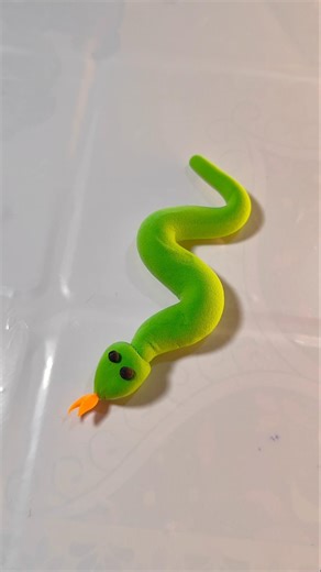 How to make snake using clay #youtubeshorts