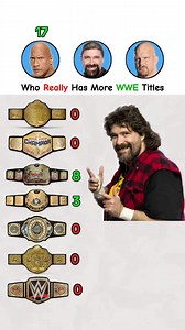 The Rock Vs Mic Foley Vs Steve Austin championship stats | We Update WWE