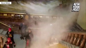 Trump protesters discharge fire extinguisher outside Senate chamber