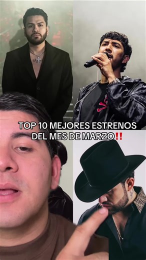 Cuál faltó? Cuál fue tu canción favorita estrenada el mes de marzo?🤔 Estos son los 10 mejores estrenos del regional mexicano del mes de marzo Parte 1: @Virlán García y Lenin Ramírez “pecado”. @Luis R Conriquez “muchacho alegre”. @Neton . Nuevo álbum de @eddy “náufrago”. “Sad Valentines de @Jorsshh.💿🔥 #virlangarcia #netonvega #luisrconriquez #regionalmexicano #corridos