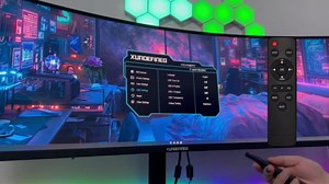 49 inch Curved Ultrawide Monitor with Remote, 120Hz WDQHD(5120 x 1440p) 5K Gaming Monitor R1500, HDR, 3000:1 Contrast, sRGB 125%, USB-C, FreeSync, PIP/PBP, Built-in Speaker, HDMI 2.1 & DP 1.4