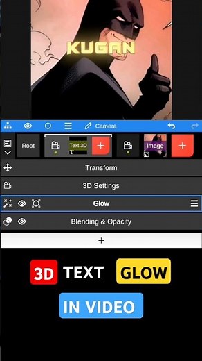 How to add glow 3d text in video node video tutorial #node #nodetutorial #Tutorial