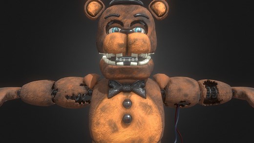 FNaF HW Withered Freddy ReTexture & Remesh - Download Free 3D model by Captain Allen (@Allen_Animations)