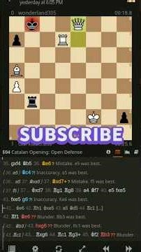 Catalan opening: Open defence