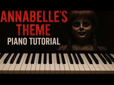 Annabelle’s Theme on Piano | Scary Song Tutorial ( Intermediate) Sound scary ‪@WarnerBros‬