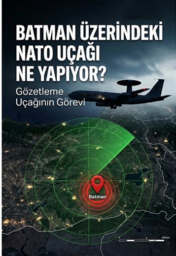 Batman ve çevre illerin üzerinde uçuş yaptığı belirtilen NATO’ya ait Boeing E-3 Sentry uçağı yerel medyada merak konusu oldu. Peki bu uçak ne işe yarıyor? Havadan erken uyarı ve kontrol sistemi olarak bilinen bu uçak, güçlü radar sistemi sayesinde yüzlerce kilometre uzaklıktaki hava hareketliliğini tespit edebiliyor. North Atlantic Treaty Organization (NATO) tarafından kullanılan bu uçaklar, adeta gökyüzünde uçan bir komuta merkezi gibi görev yapıyor. Toplanan veriler NATO komuta merkezlerine ve