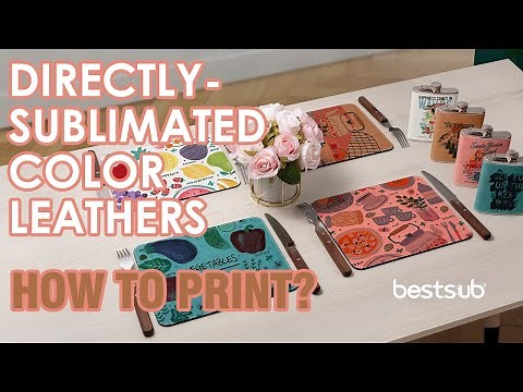 How to Print New Sublimation Pu Leather Placemats?