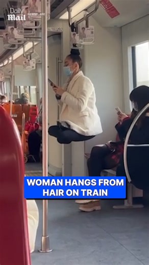 When you can't get a seat on the subway... | Daily Mail Entertainment