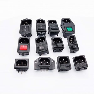 [Hot Item] AC Inlet Male Female Connectorsinlet Power IEC Entry Module Sockets Connectors for Medical Equipment