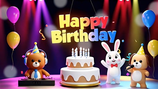 Sehr Zatoon on Instagram: "Cartoon Birthday Party 🎈🎂 | Happy Birthday Animation. This joyful animated celebration features colorful cartoon characters, balloons, confetti, a delicious birthday cake, and cheerful party vibes. Perfect for kids, family, and anyone who loves cute and lively birthday animations 🎈✨"