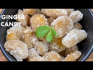 Candied ginger recipe - Try it once for Nausea/Indigestion/Stomach upset(2 ingredients)