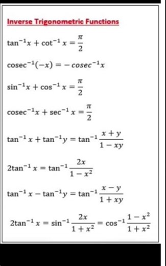invers trigonometry function ka formula #desire