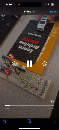 Imagine driving into the garage a stopping when you need every time in the same spot. I was tinkering around, made and coded such device. Time to scale. And yes I could just buy one. But wheres the fun in that? #arduino