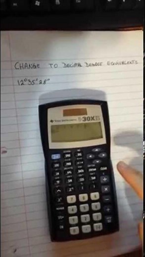 TI-30xiis Degrees, minutes, and seconds