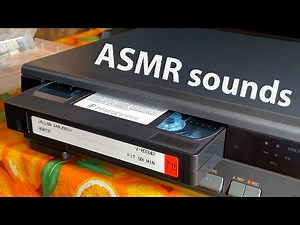 Insert VHS tapes into a VCR - ASMR tactile sensations | VCR VHS Montage